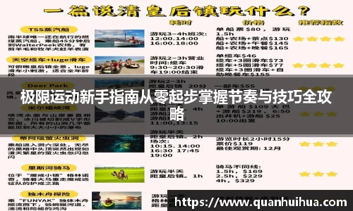 极限运动新手指南从零起步掌握节奏与技巧全攻略